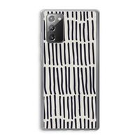 Moroccan stripes: Samsung Galaxy Note 20 / Note 20 5G Transparant Hoesje