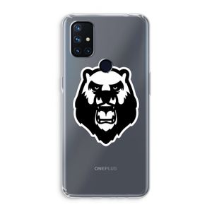 Angry Bear (white): OnePlus Nord N10 5G Transparant Hoesje