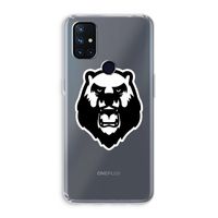 Angry Bear (white): OnePlus Nord N10 5G Transparant Hoesje