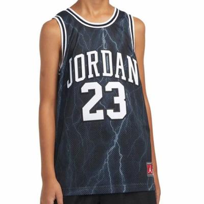 Tank Top Kinderen Jordan JORDAN 23 AOP JERSEY 95C655 F66 Zwart - Maat: 16 jaar