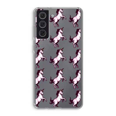 Musketon Unicorn: Samsung Galaxy S21 FE Transparant Hoesje