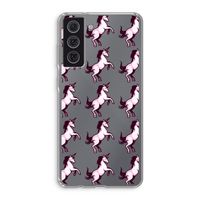 Musketon Unicorn: Samsung Galaxy S21 FE Transparant Hoesje Musketon Unicorn: Samsung Galaxy S21 FE Transparant Hoesje
