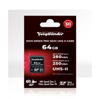 Voigtländer Prof. High-Speed SDXC 64GB, UHS-II, Cl10, U3, V90 (280/250 MB/s)
