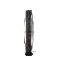 Giga Meubel - Vloerlamp Zwart Metaal - 27x27x120cm - Cylinder Mesh