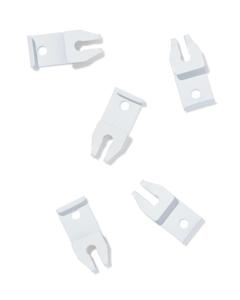 HEMA Plafondsteunen Voor U-rail Wit - 5 Stuks (wit)