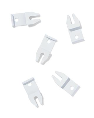 HEMA Plafondsteunen Voor U-rail Wit - 5 Stuks (wit)