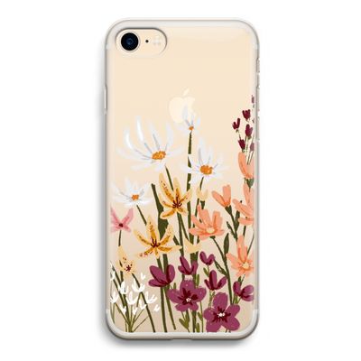 Painted wildflowers: iPhone 7 Transparant Hoesje