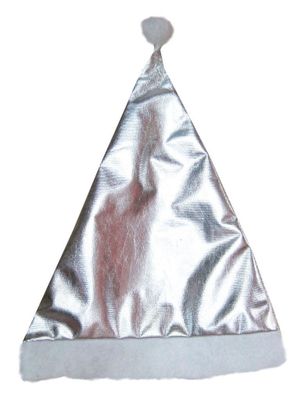 Kerstmuts Metallic Zilver