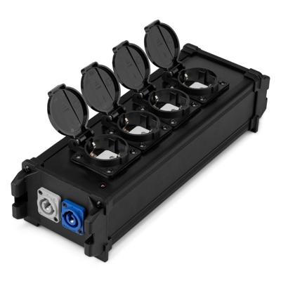 PD-Connex PSB40 Power splitter box P-Con IN/UIT - UIT + 4x shuko PD-Connex PSB40 Power splitter box P-Con IN/UIT - UIT + 4x shuko