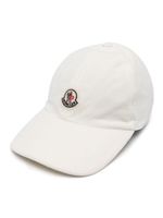 Moncler casquette en coton à logo appliqué - Tons neutres - thumbnail