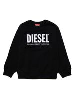 Diesel Kids sweat en coton à logo imprimé - Noir