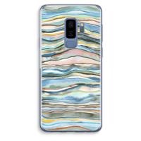 Watercolor Agate: Samsung Galaxy S9 Plus Transparant Hoesje - thumbnail