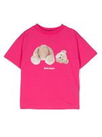 Palm Angels Kids t-shirt en coton à logo imprimé - Rose