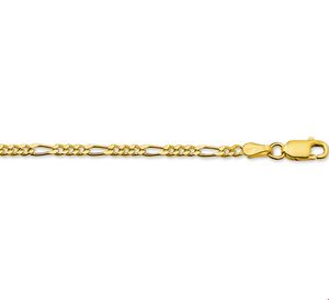 TFT Collier Geelgoud Figaro 2,7 mm