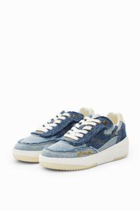 Retro sneaker denim patch - BLUE - 38