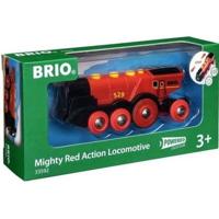 BRIO World - 33592 - Krachtige Red Stack-locomotief - Houten speelgoed