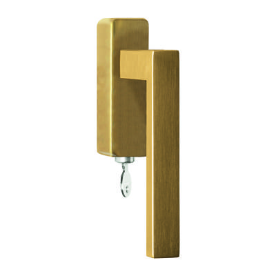 Formani BSQ2-DKLOCK-O draaikiepgarnituur afsluitbaar PVD mat goud rechts/ linksdraaiend
