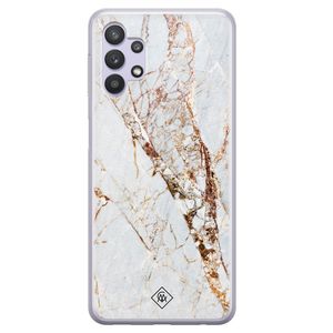 Samsung Galaxy A32 5G siliconen hoesje - Marmer goud