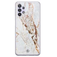 Samsung Galaxy A32 5G siliconen hoesje - Marmer goud