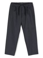 Emporio Armani Kids pantalon droit à lien de resserrage - Bleu - thumbnail