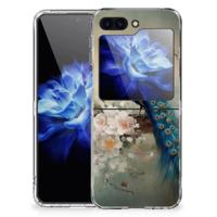 TPU Hoesje voor Samsung Galaxy Z Flip 5 Vintage Pauwen