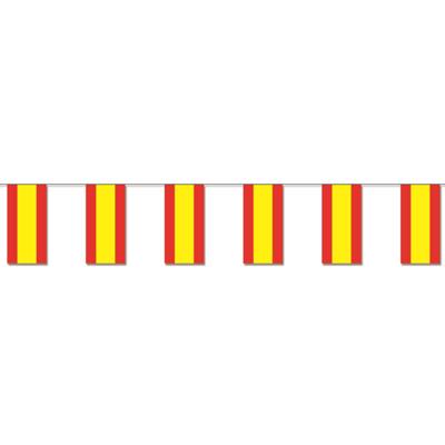 Slinger Spanje - 400 cm - papier - vlag - landen thema - Spaanse vlag