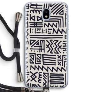 Marrakech print: Samsung Galaxy J5 (2017) Transparant Hoesje met koord