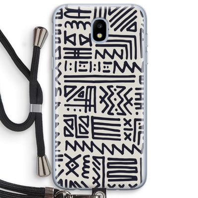 Marrakech print: Samsung Galaxy J5 (2017) Transparant Hoesje met koord
