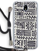 Marrakech print: Samsung Galaxy J5 (2017) Transparant Hoesje met koord