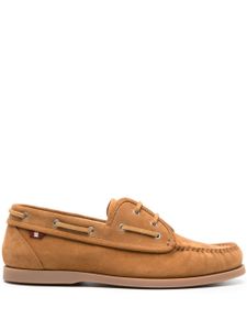 Bally chaussures bateau en daim - Marron