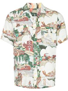 Fake Alpha Vintage 1950s Hawaiian shirt - Blanc