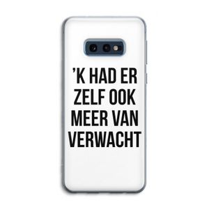 Meer verwacht: Samsung Galaxy S10e Transparant Hoesje