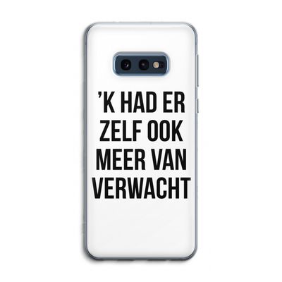 Meer verwacht: Samsung Galaxy S10e Transparant Hoesje
