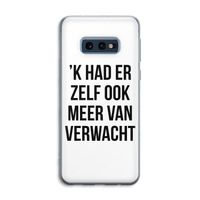Meer verwacht: Samsung Galaxy S10e Transparant Hoesje