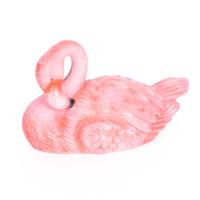 Roze Flamingo Dierenbeeld - Drijvend Tuinbeeld op Water - Kunststof - 21 x 12 x 13 cm