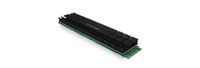 ICY BOX IB-M2HS-1001 SSD (solid-state drive) Koelplaat/radiatoren Zwart 1 stuk(s) - thumbnail