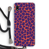 Purple Giraffe: Samsung Galaxy A10 Transparant Hoesje met koord