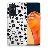 Silicone Back Case OnePlus 9 Silver Punk - thumbnail