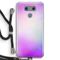 Clouds pastel: LG G6 Transparant Hoesje met koord