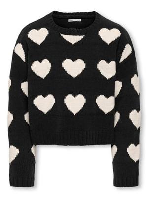 Kids ONLY winter sweater meisjes - zwart - KogSus - regular fit, gebreid