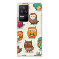 Xiaomi Poco F4 | TPU Hoesje | Vrolijke Uilen Xiaomi Poco F4 | TPU Hoesje | Vrolijke Uilen
