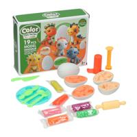 Dino Kleiset - 6 Kleuren Klei - 19dlg.