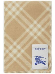 Burberry écharpe en laine à patch logo - Tons neutres