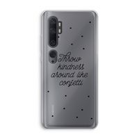 Confetti: Xiaomi Mi Note 10 Transparant Hoesje