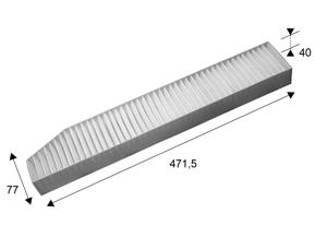 Interieurfilter CLIMFILTER COMFORT VALEO, u.a. für Jeep