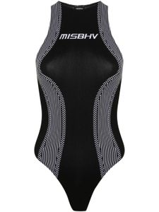 MISBHV body de sport à logo jacquard - Noir