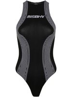 MISBHV body de sport à logo jacquard - Noir