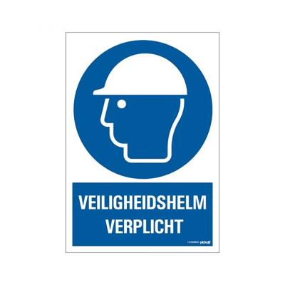 Bord Veiligheidshelm verplicht - 230x330 mm.