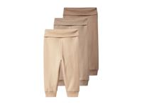 lupilu Set van 3 baby joggingbroeken (Bruin/beige, 86/92)