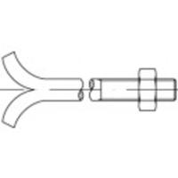 TOOLCRAFT 108133 Fundatie einden M30 500 mm Buitenzeskant DIN 529 Staal Galvanisch verzinkt 1 stuk(s)